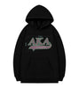 Alpha Kappa Alpha Rhinestone Bling Velour Lined Hoodie