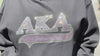 Alpha Kappa Alpha Rhinestone Bling Velour Lined Hoodie