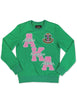 Alpha Kappa Alpha Embroidered Chenille Sweatshirt Green