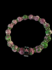 Alpha Kappa Alpha Rain Flower Pink and Green Jade Beads