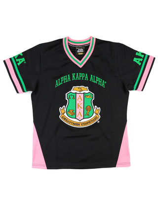 Alpha Kappa Alpha Football Jersey Black