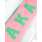 Alpha Kappa Alpha AKA Letters Clear Crossbody Stadium Bag Pink