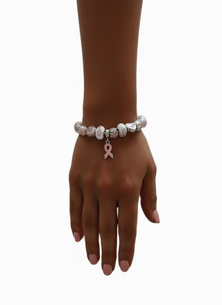 Breast Cancer Awareness Hope Charm Bracelet