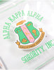 Alpha Kappa Alpha AKA Letters Clear Crossbody Stadium Bag Pink