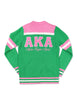 Alpha Kappa Alpha Cardigan Sweater Pink and Green