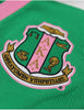 Alpha Kappa Alpha Cardigan Sweater Pink and Green