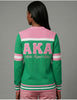 Alpha Kappa Alpha Cardigan Sweater Pink and Green