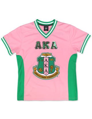 Alpha Kappa Alpha Sequin Football Jersey Pink