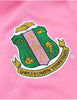Alpha Kappa Alpha Long Sleeve Glitter Football Jersey Pink