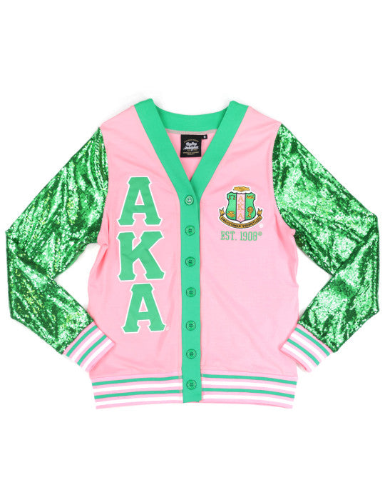Alpha Kappa Alpha Sequin Cardigan Pink – Pretty Pleze