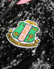 Alpha Kappa Alpha Sequin Bomber Jacket Black
