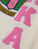 Alpha Kappa Alpha V-Neck Sweater Ivory