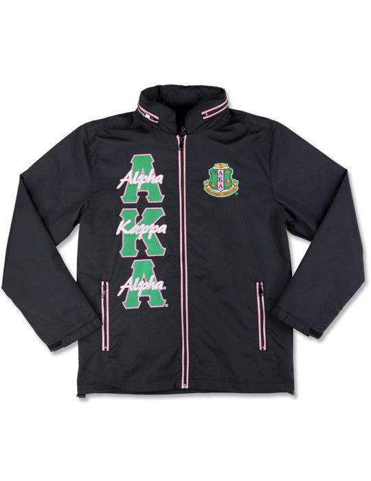 Alpha Kappa Alpha Windbreaker Jacket Black – Pretty Pleze