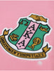 Alpha Kappa Alpha Chenille Embroidered Sweatshirt Pink
