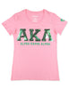 Alpha Kappa Alpha Sequin T-shirt Pink