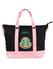 Alpha Kappa Alpha Canvas Tote Bag Black