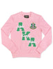 Alpha Kappa Alpha Chenille Embroidered Sweatshirt Pink