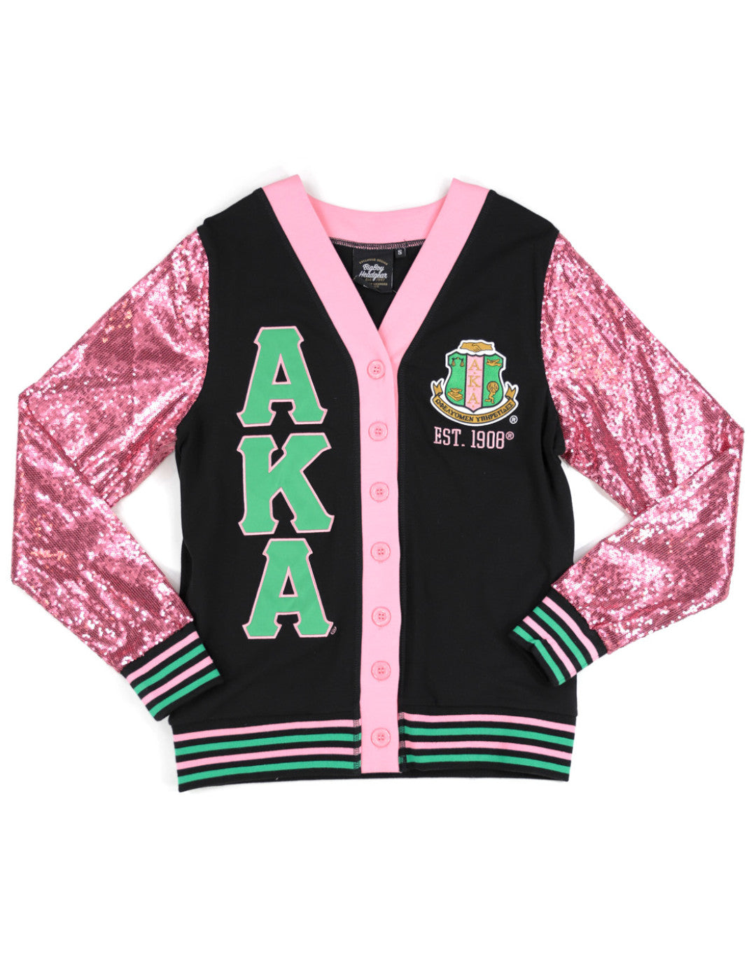 Alpha Kappa Alpha Sequin Cardigan Black – Pretty Pleze