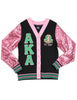Alpha Kappa Alpha Sequin Cardigan Black