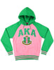 Alpha Kappa Alpha Two-tone Hoodie Pink