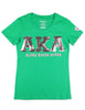 Alpha Kappa Alpha Sequin T-shirt Green