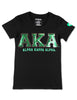 Alpha Kappa Alpha Sequin T-shirt Black