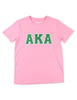 Alpha Kappa Alpha Glitter Dri-Fit T-shirt Pink