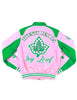 Alpha Kappa Alpha Twill Racing Jacket Pink