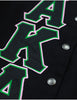 Alpha Kappa Alpha Twill Racing Jacket Black