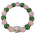 Alpha Kappa Alpha Natural Stone Beaded Bracelet Pink And Green