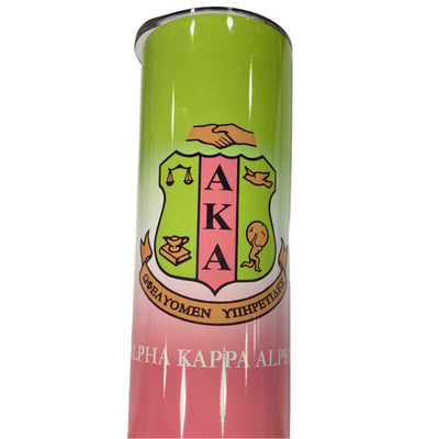 Alpha Kappa Alpha AKA 30 Ounce Skinny Tumbler
