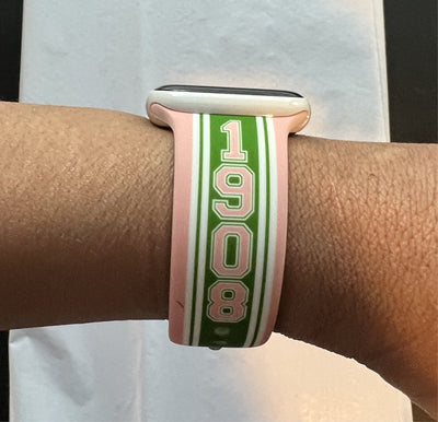 Alpha Kappa Alpha AKA Apple Watch Band size 38/40/41 MM Green