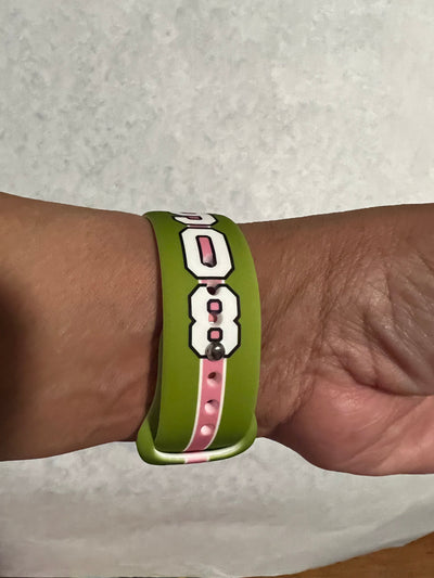 Alpha Kappa Alpha AKA Apple Watch Band Size 42/44/45 MM Bold Green
