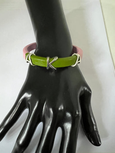 Alpha Kappa Alpha AKA Bangle Leather Bracelet