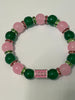 Alpha Kappa Alpha AKA Bling Bracelet Pink Bar