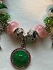 Alpha Kappa Alpha AKA Floral Charm Bracelet