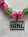Alpha Kappa Alpha Beaded Bling Pretty Girl Charm Bracelet