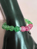 Alpha Kappa Alpha Beaded Round Medallion Bracelet