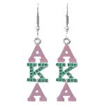 Alpha Kappa Alpha Bling Austrian Crystal Earrings