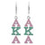 Alpha Kappa Alpha Bling Austrian Crystal Earrings