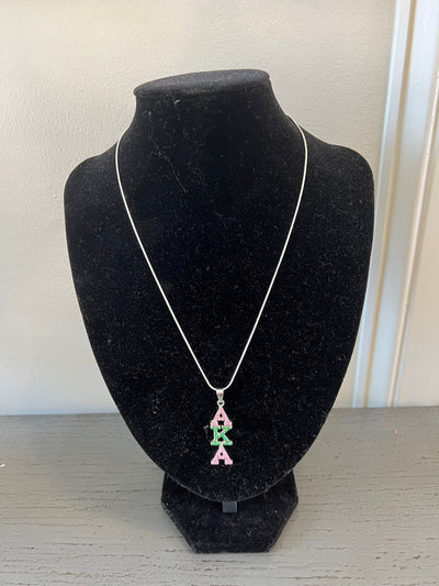 Alpha Kappa Alpha Bling Austrian Crystal Necklace