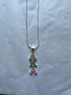 Alpha Kappa Alpha Bling Austrian Crystal Necklace