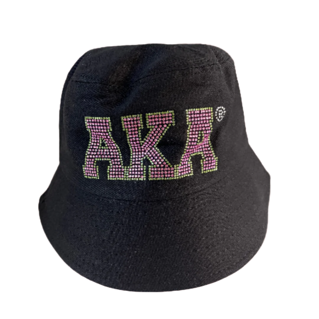 Alpha Kappa Alpha Bling Bucket Hat Black – Pretty Pleze