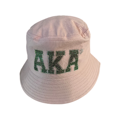 Alpha Kappa Alpha Bling Bucket Hat Pink