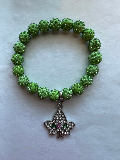 Alpha Kappa Alpha Bling Ivy Beaded Bracelet