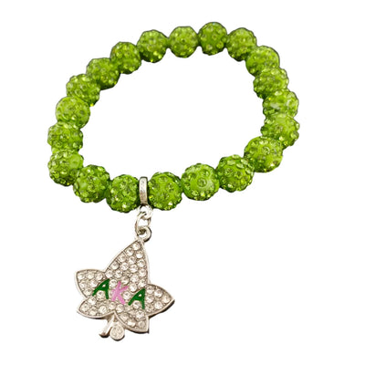 Alpha Kappa Alpha Bling Ivy Beaded Bracelet