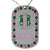 Alpha Kappa Alpha Bling Rhinestone Double Side Dog Tag Necklace