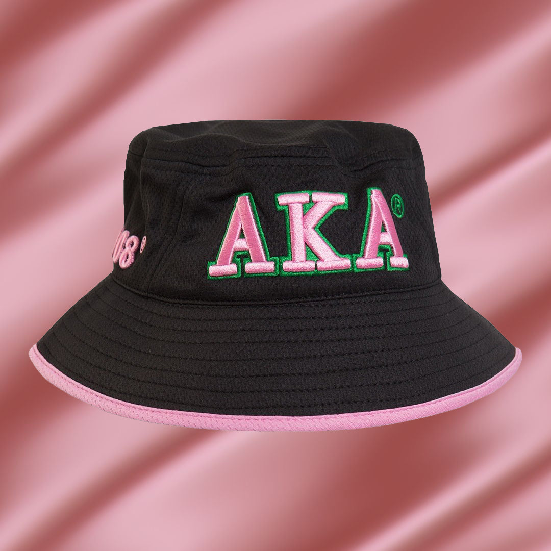 Alpha Kappa Alpha Flexfit Embroidered Bucket Hat Black – Pretty Pleze