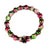 Alpha Kappa Alpha Natural Stone Beaded Bracelet Floral - Sorority Bracelets