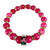 Alpha Kappa Alpha Natural Stone Beaded Bracelet Pink - Sorority Bracelets